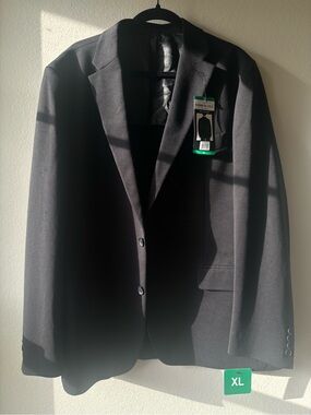 NWT Kenneth Cole Men's Black Two-Button Blazer Classic Fit
